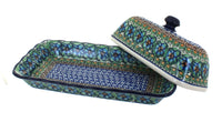 Mardi Gras Butter Dish Polish Pottery