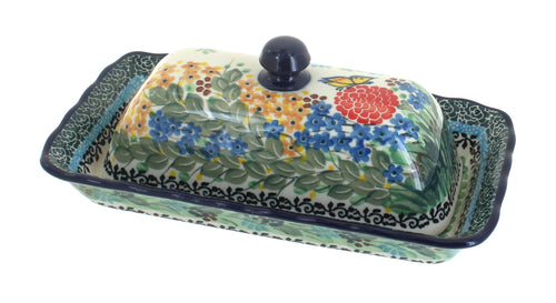 Polish Pottery Teresa Butter Dish