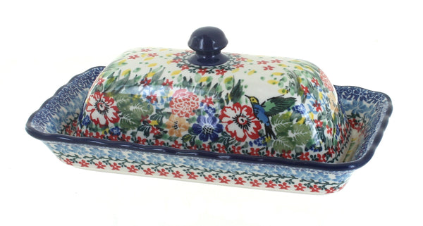 Hummingbird Butter Dish
