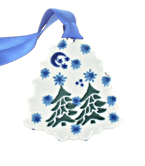 Polish Pottery Evergreen Magic Tree Ornament