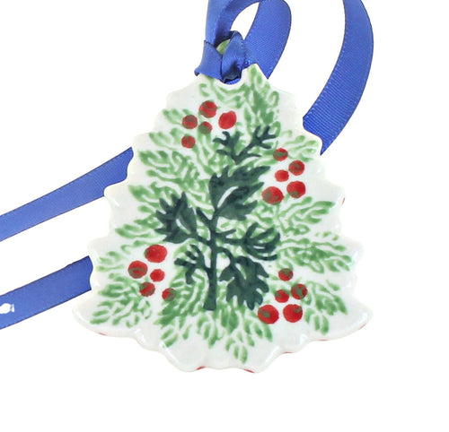 Polish Pottery Noelle Tree Ornament