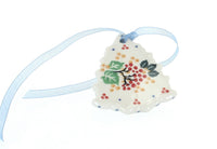 Polish Pottery Holly Tree Ornament