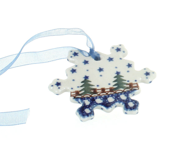 Rustic Pines Snowflake Ornament