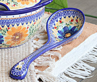 Autumn Burst Soup Ladle Polish Pottery