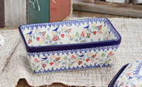 Autumn Grove Loaf Baker Polish Pottery
