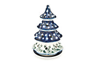 Alyce Large Christmas Tree Luminary Polish Pottery