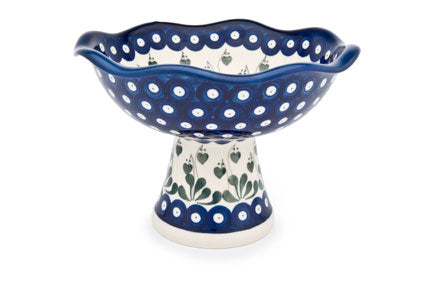 Alyce Small Pedestal Dish Polish Pottery