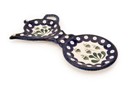 Alyce Tea Bag Holder & Saucer Polish Pottery