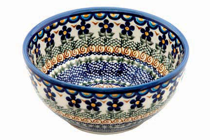Aztec Flower Cereal/Soup Bowl Polish Pottery