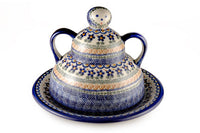 Aztec Flower Cheese Lady Polish Pottery