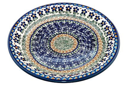 Aztec Flower Dinner Plate Polish Pottery