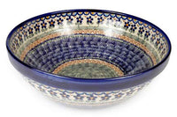 Aztec Flower Medium Serving Bowl Polish Pottery