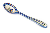 Aztec Flower Soup Spoon Polish Pottery