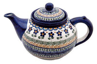 Aztec Flower Teapot Polish Pottery