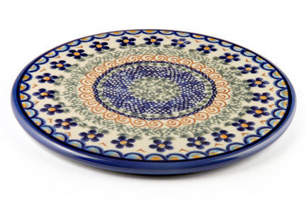 Aztec Flower Trivet Polish Pottery