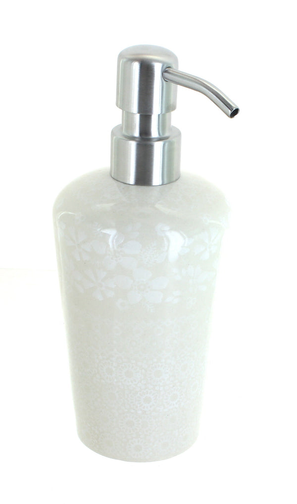 White Lace Soap Dispenser