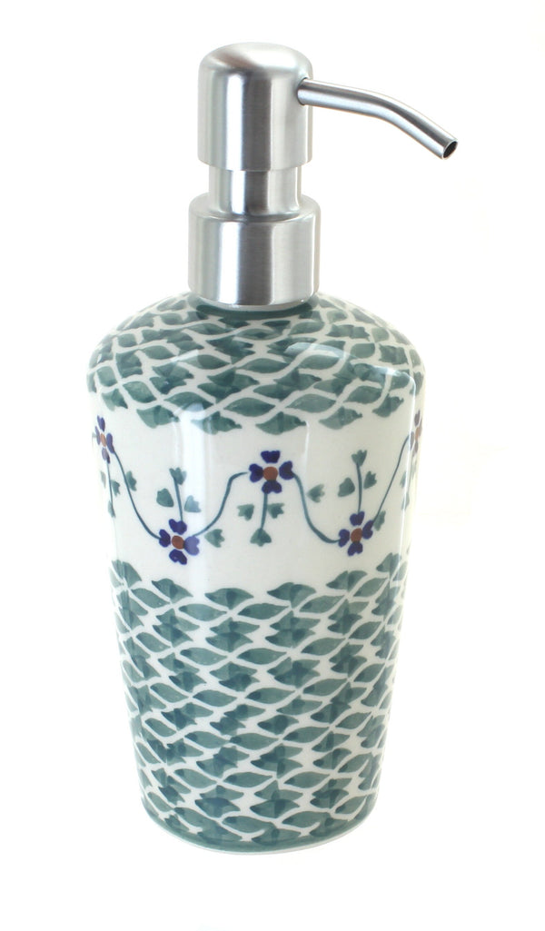 Sage Floral Soap Dispenser