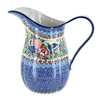Polish Pottery Hummingbird Pitcher