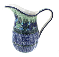 Polish Pottery Sapphire Fields Pitcher