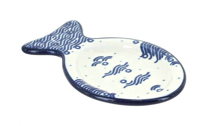 Polish Pottery Oceana Fish Spoon Rest
