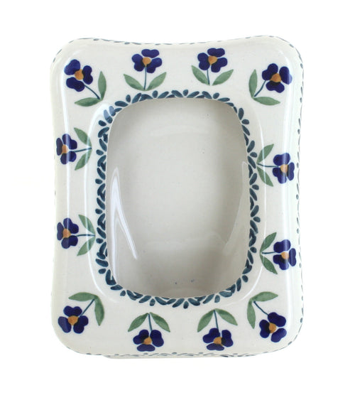 Polish Pottery Blue Daisy Frame