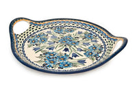 Ballina Round Serving Tray with Handles Polish Pottery