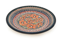 Jungle Flower Small Dinner Plate Polish Pottery