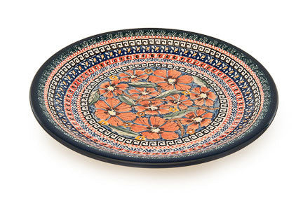 Jungle Flower Small Dinner Plate Polish Pottery