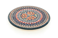 Jungle Flower Trivet Polish Pottery