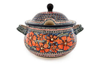 Jungle Flower Soup Tureen Polish Pottery