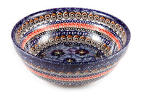 Blue Art Cereal/Soup Bowl Polish Pottery