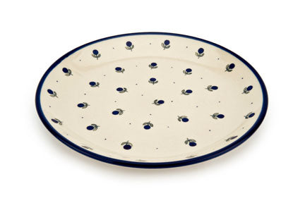 Blueberry Dinner Plate Polish Pottery