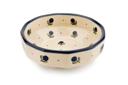 Blueberry Small Angular Bowl Polish Pottery