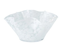 Polish Pottery Opal Confetti Ribbon Bowl