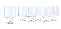 Polish Pottery Clear Rock/Old Fashion Glass - Set of 6