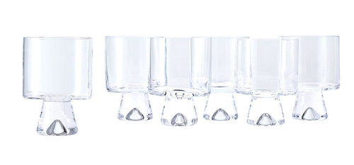 Polish Pottery Clear Rock/Old Fashion Glass - Set of 6