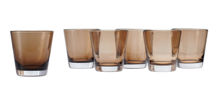 Polish Pottery Topaz Rocks/Old Fashion Glass - Set of 6