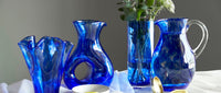 Cobalt Confetti Tuscany Pierced Pitcher Polish Pottery
