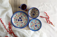 Christmas Bounty Cereal/Soup Bowl Polish Pottery