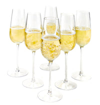 Opal Confetti Champagne Glass - Set of 6 Polish Pottery