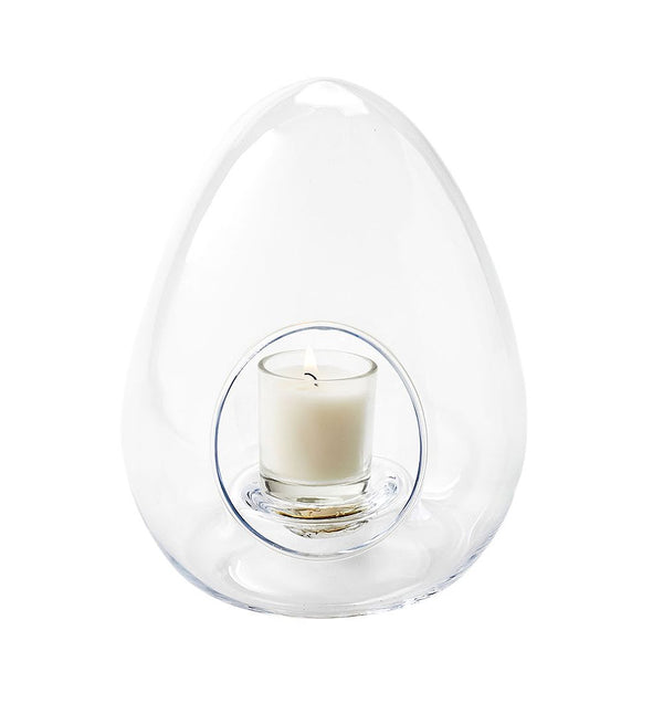 Egg Shape Glass Candle Holder/Terrarium