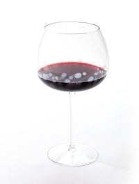 Large Opal Confetti Wine Goblet - Set of 6 Polish Pottery