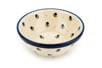 Blueberry Cereal/Soup Bowl Polish Pottery