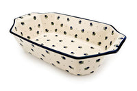 Blueberry Deep Baker with Handles Polish Pottery