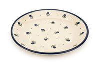Blueberry Dessert Plate Polish Pottery