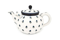 Blueberry Large Teapot Polish Pottery