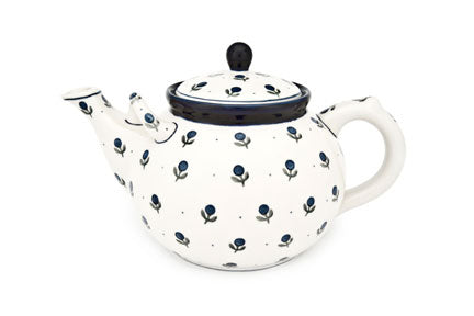 Blueberry Large Teapot Polish Pottery