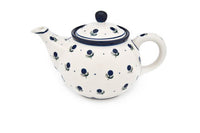 Blueberry Small Teapot Polish Pottery