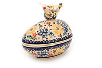 Butterfly Egg Box with Bird Polish Pottery