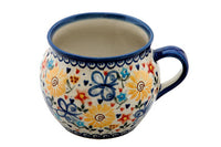 Butterfly Bubble Soup Mug Polish Pottery